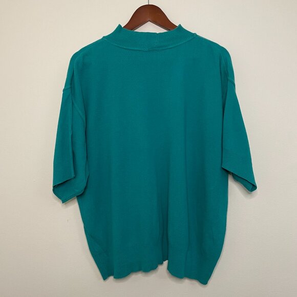 Vintage 80s BFA Classics 100% Cotton Short Sleeve Knit Sweatshirt 2X - Picture 11 of 11